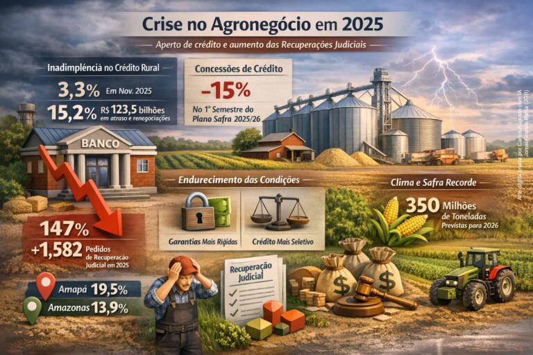 Inadimplência no Agronegócio Brasileiro Atinge Níveis Alarmantes e Crédito Rural Fica Mais Restrito