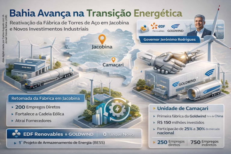 Bahia Impulsiona Transição Energética com Reativação de Fábrica e Novos Investimentos