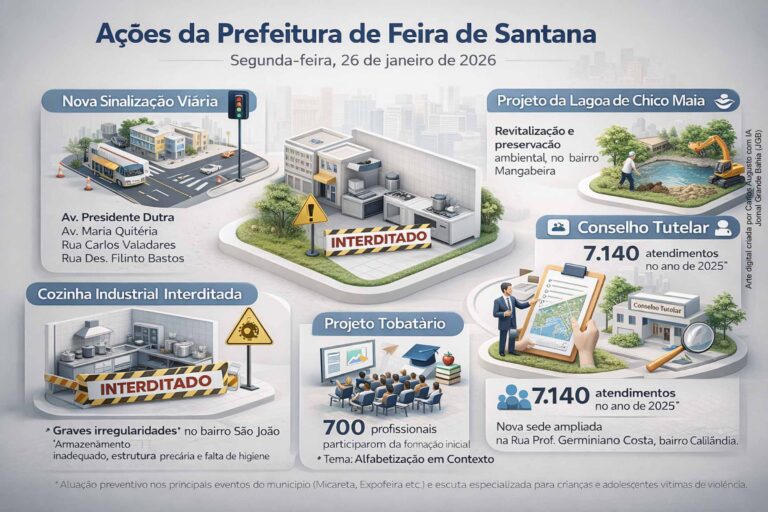 Governo de Feira de Santana Avança em Mobilidade, Saúde, Meio Ambiente, Educação e Proteção Social