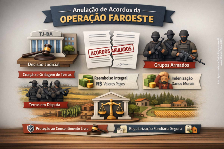Justiça da Bahia Revoga Acordos da Operação Faroeste e Garante Indenização a Agricultores Coagidos