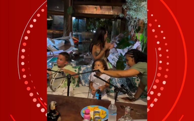 Filha de Léo Santana e Lore Improta brilha em show improvisado com banda mirim