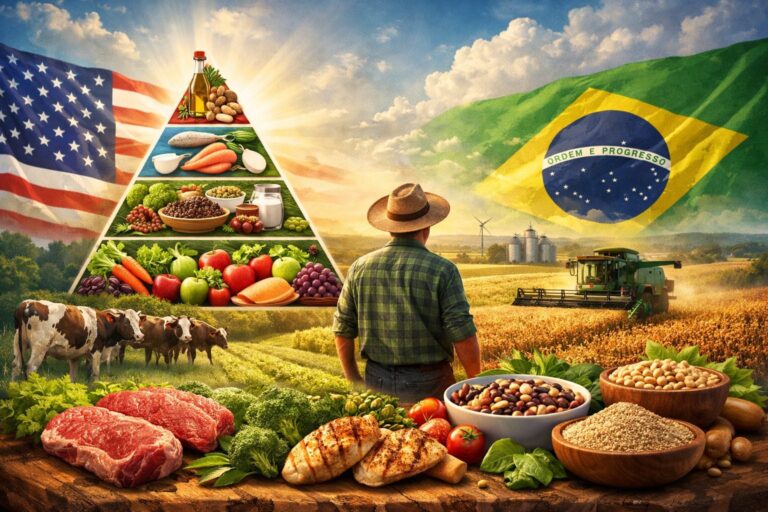 Nova Pirâmide Alimentar dos EUA: Impactos no Agronegócio Brasileiro