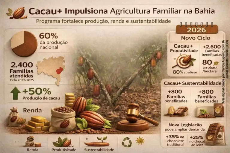 Dia do Cacau: Programa Cacau+ Aumenta Produção e Sustentabilidade na Bahia Dia do Cacau: Programa Cacau+ Aumenta Produção e Sustentabilidade na Bahia