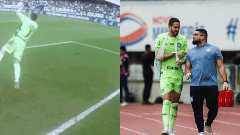 Goleiro do Bahia Sofre Lesão Impressionante em Partida; Assista ao Vídeo