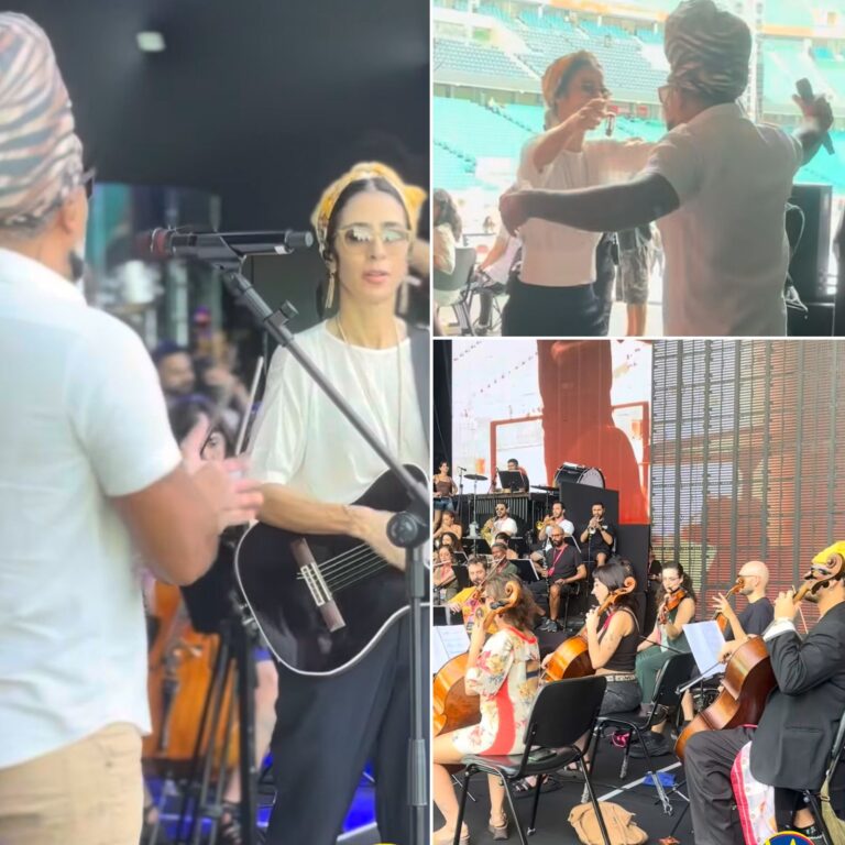 Marisa Monte e Carlinhos Brown: Ensaios Preparativos para Grande Show na Fonte Nova Marisa Monte e Carlinhos Brown: Ensaios Preparativos para Grande Show na Fonte Nova