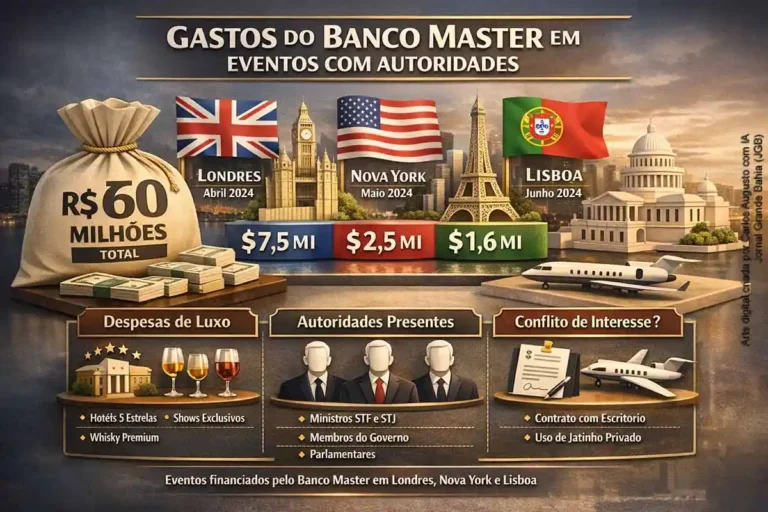 Banco Master Gastou Até R$ 60 Milhões em Eventos Internacionais com Autoridades, Revela Investigação