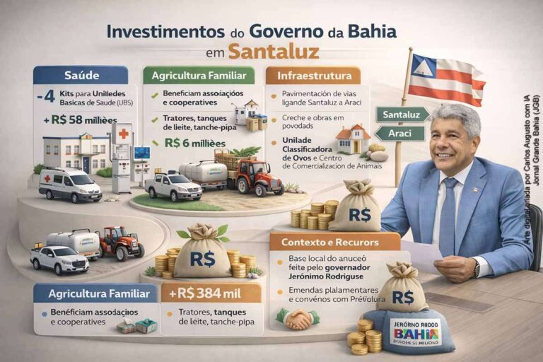 Governador Jerônimo Rodrigues Lança Pacote de Investimentos para Saúde e Infraestrutura em Santaluz