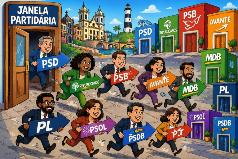 Janela Partidária na Bahia: Trocas de Legendários e Impactos nas Forças Políticas Janela Partidária na Bahia: Trocas de Legendários e Impactos nas Forças Políticas