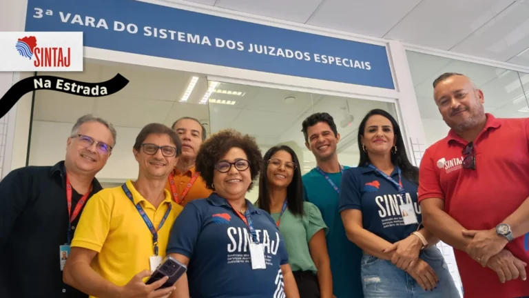 SINTAJ percorre comarcas do sul da Bahia para reforçar diálogo e alinhar pautas da categoria SINTAJ percorre comarcas do sul da Bahia para reforçar diálogo e alinhar pautas da categoria