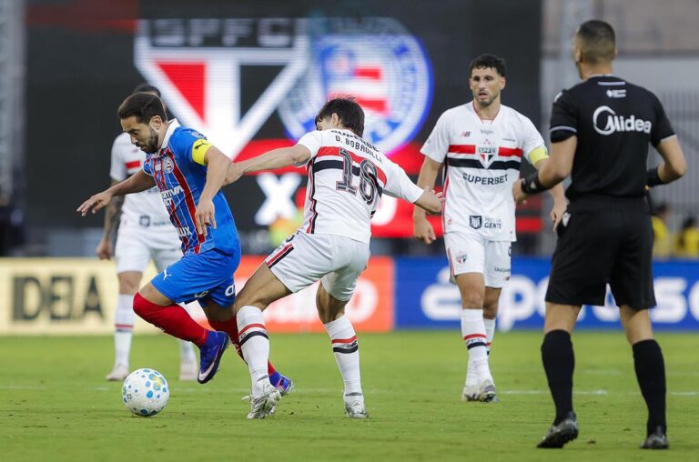 Empate Frustrante: São Paulo e Bahia Igualam em 2 a 2 nos Acréscimos