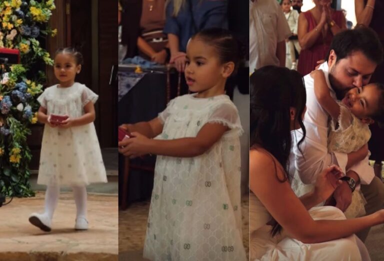Mavie Brilha em Casamento da Tia e Encanta com sua Fofura