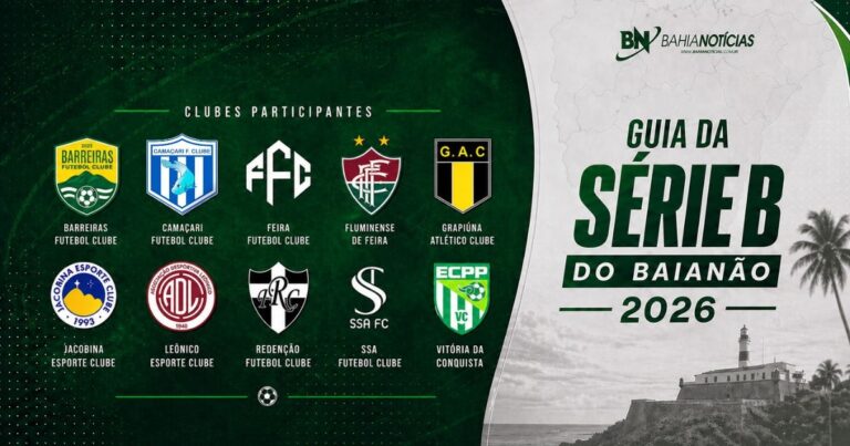 Série B do Baianão 2026: Conheça as 10 equipes e suas expectativas