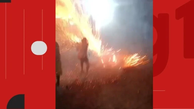 Vídeo registra morte de homem ao ser atingido por espada junina na Bahia