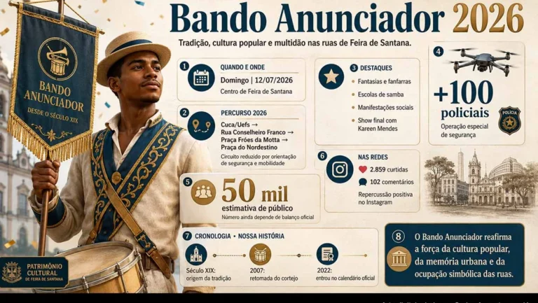 Bando Anunciador 2026: Multidão em Feira de Santana Celebra Cultura Popular e Gera Repercussão nas R