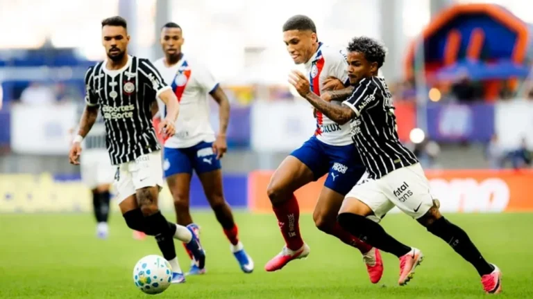 Corinthians e Bahia empatam na Fonte Nova e complicam situação no Brasileirão